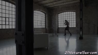 Euro model banged after exercise